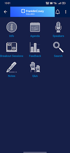 FranklinCovey Education Events Screen 2