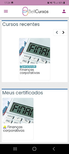BellCursos Screen 2