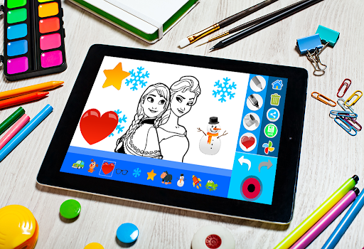ICE Princess Coloring Game. Screen 2