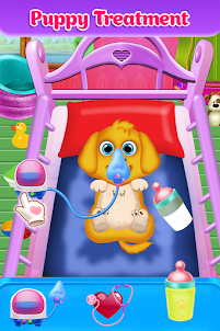 Puppy Pets Vet Dog Caring Game