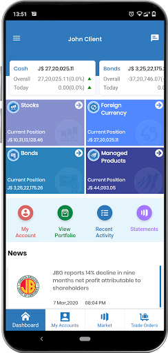 Android application MIL Portfolio screenshort