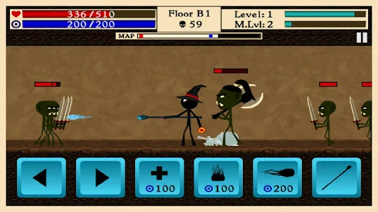 The Wizard - Stickman 2mb Game