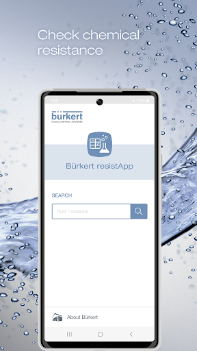 Android application Bürkert resistApp screenshort