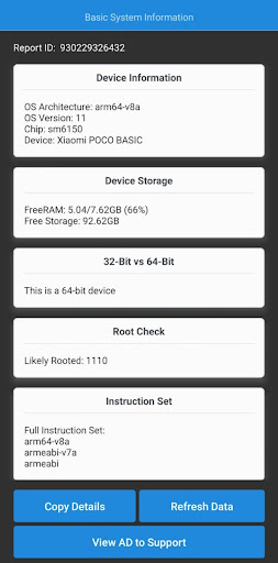 Basic System Information Screen 3