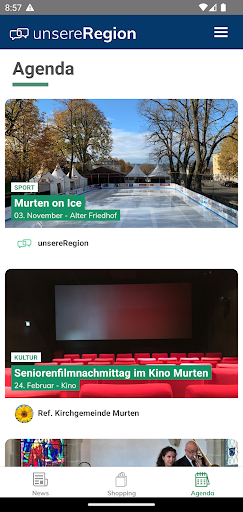 Android application unsereRegion – Murten screenshort