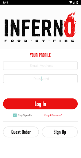 Android application Inferno screenshort