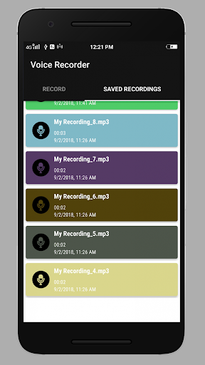 Smart Voice Recorder Screen 2