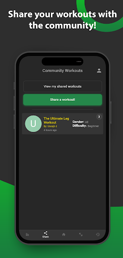 JustLift - Gym Tracker, Logger Screen 3