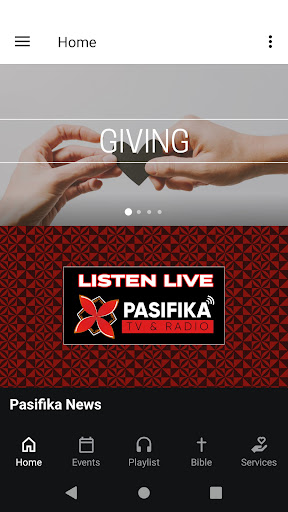 Android application Pasifika TV & Radio screenshort