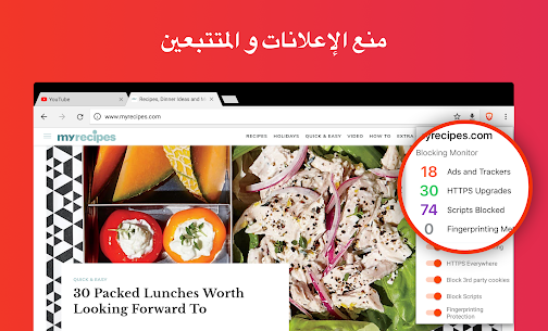 متصفح الويب الخاص الشجاع 10