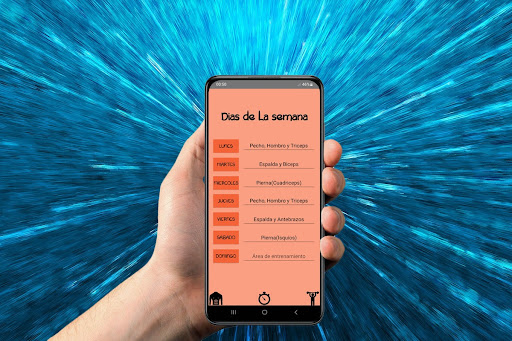 Android application AgendaFit - Libreta de rutinas screenshort