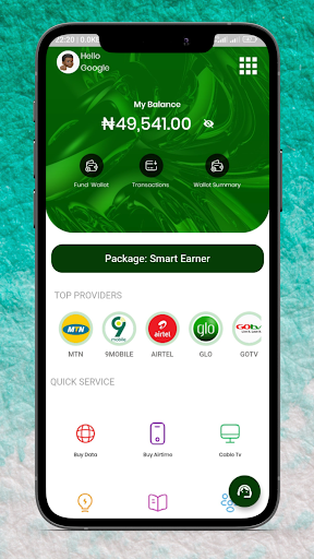 Android application TopData - Cheap Data | Bills screenshort