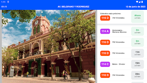Android application Santiago Bus TV screenshort