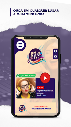 Android application Buriti FM 87 screenshort