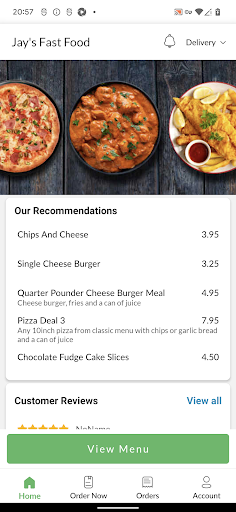 Jays Fast Food Screen 2