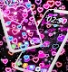 screenshot of Neon hearts live wallpaper