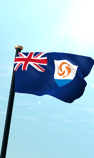 Android application Anguilla Flag 3D Wallpaper screenshort