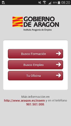 Android application INAEM screenshort