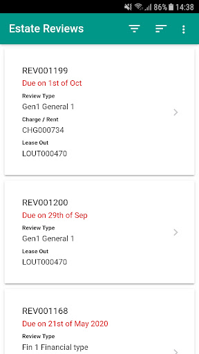 Android application Civica Estates Manager screenshort