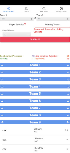 Dreamm 11 Team Generator-Fanta