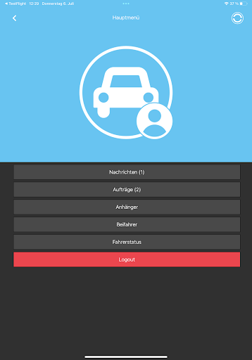 DeDeFleet - Driver Screenshot