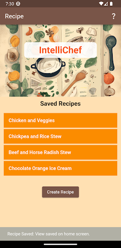 IntelliChef Screen 3
