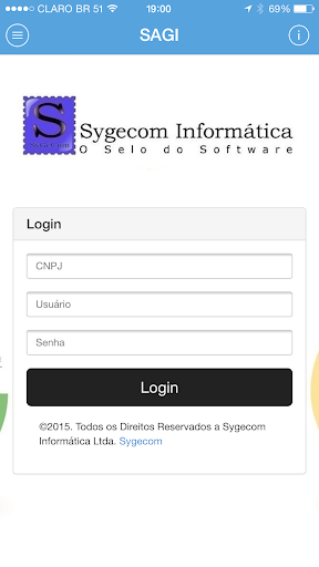 Android application SAGI Mobile screenshort
