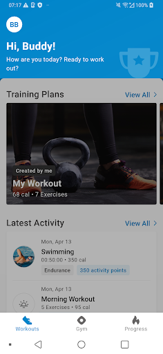 Android application KW1C Sportacademie screenshort