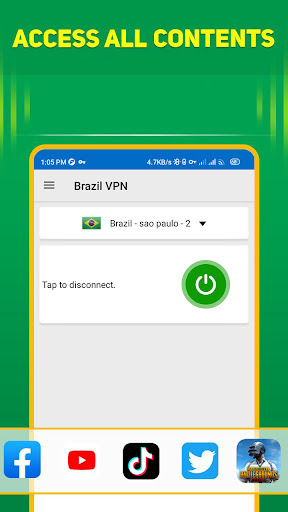 Brazil VPN - Fast & Secure Screenshot 4 - AppWisp.com
