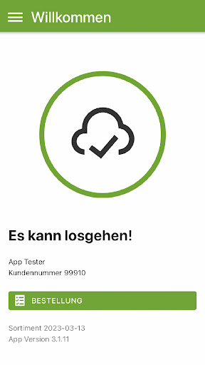 Android application Kornkraft BestellApp screenshort