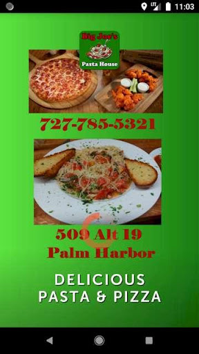 Android application Big Joe's Pasta House screenshort