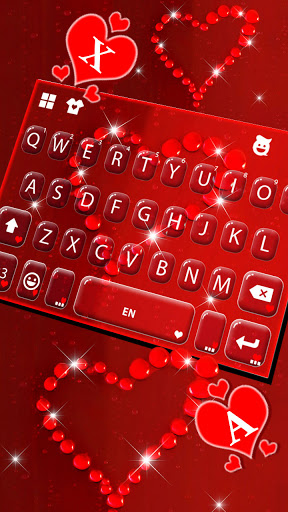 Heart Love Drops Keyboard Back Screen 3