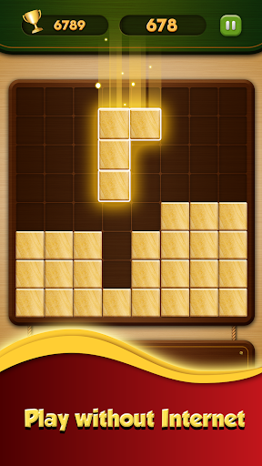 Android application Block Puzzle Wood Classic 1010 screenshort