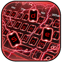 Electric Red Screen Laser Keyboard Theme