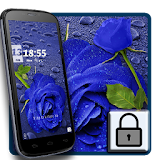 Blue rose dew lock theme icon