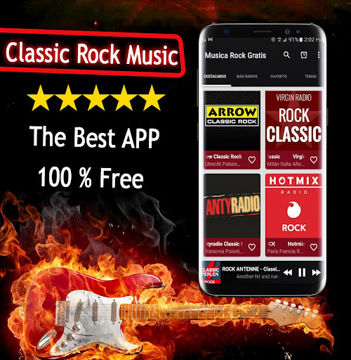 Android application Classic Rock Music screenshort