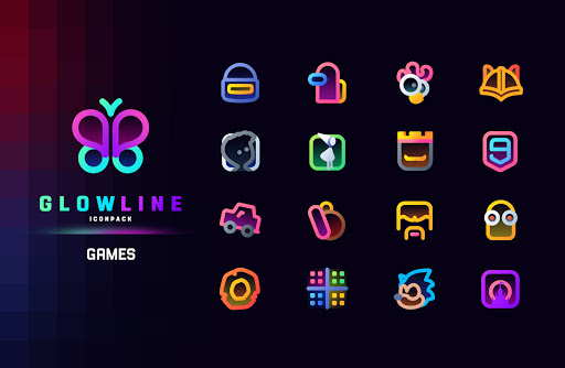 GlowLine Icon Pack - Personalization - apps