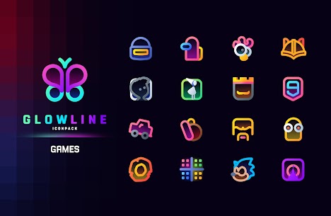 GlowLine Icon Pack APK (PAID) Download Latest 7