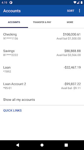 The Peoples Bank On The Go Screen 3