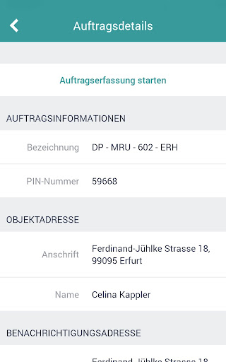 Mobiles Servicemanagement Screen 3