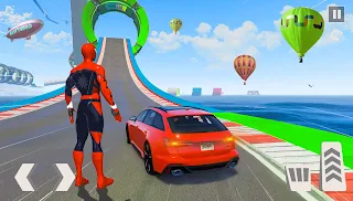GT Car Superhero Car Stunts - Screenshot 1
