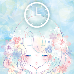 Cover Image of Télécharger Analog clocks Flowery Kiss  APK