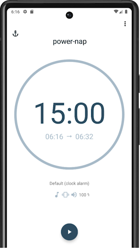 Android application プリセットタイマー screenshort