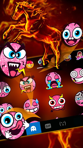 Flaming Fire Horse Theme Screenshot 4 - AppWisp.com