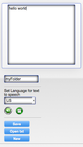 Android application Simple Text To Speech screenshort