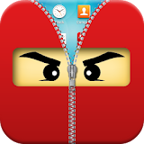 Ninja Zipper Lock Screen icon
