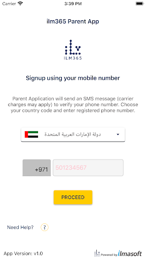 Android application ilm365 Parent App screenshort