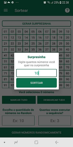 Loterias Random Sorte Lite Screen 3