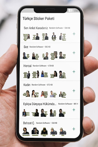 Android application Türkçe Dizi Sticker & Çıkartma screenshort