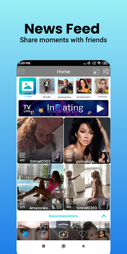 InRating Social Network Screen 2